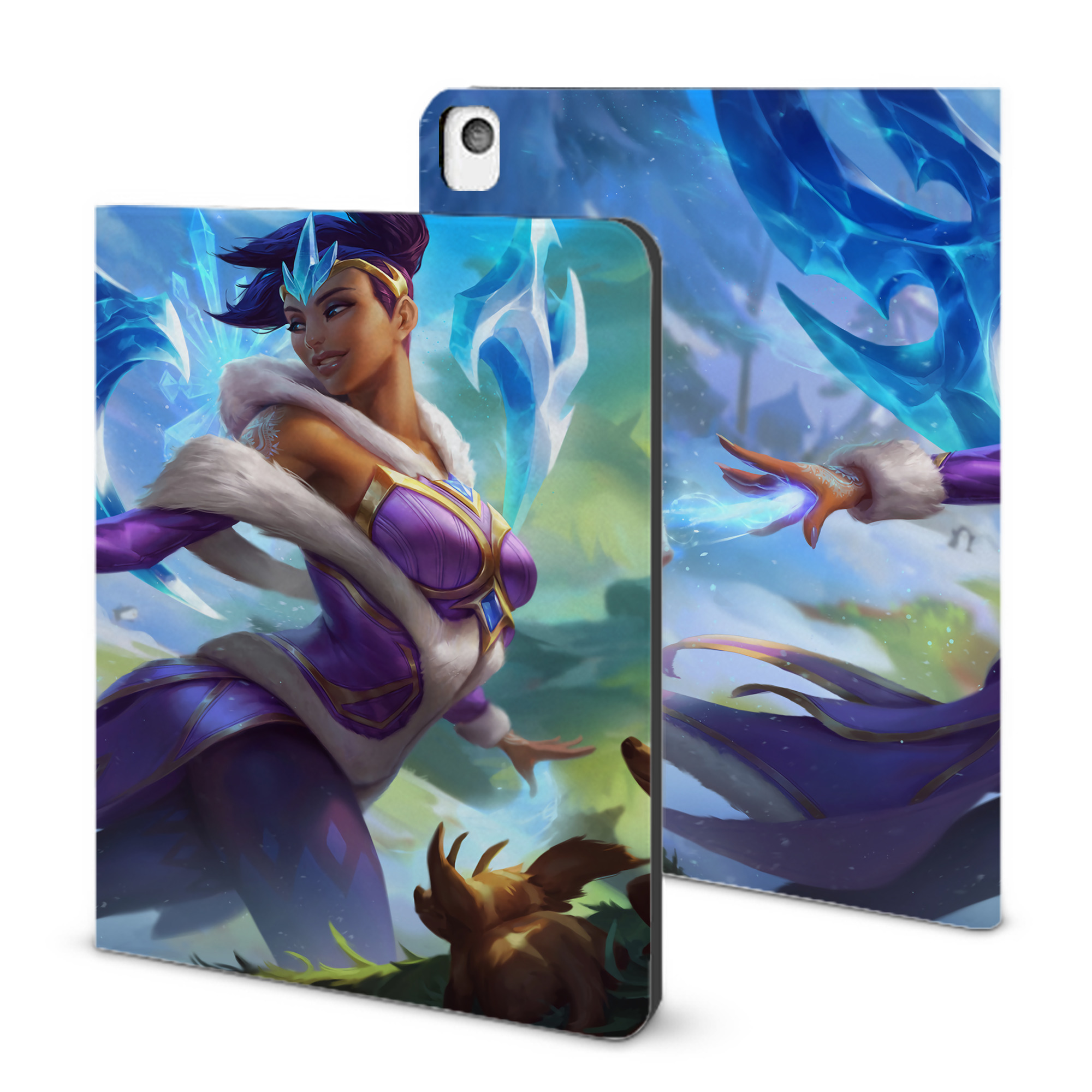 リーグ・オブ・レジェンド League of Legends LOL IPadケース ペンホルダー付き ブックスタイルデザイン